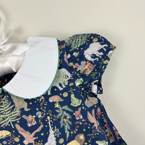 Classic Prep Childrenswear Paige Dress Liberty Christmas 9-12 Months NWT - Picture 4 of 11